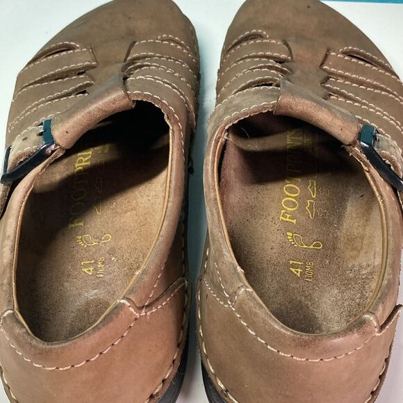 Birkenstock Footprints Classic Fisherman Sandal 41 Men 8 Women 10 Brown Leather main image 8